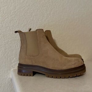 Avellini Made in Portugal Leather Lug Sole Chelsea Boots Size 8